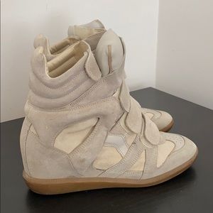 Isabel Marant Suede Wedge Sneaker